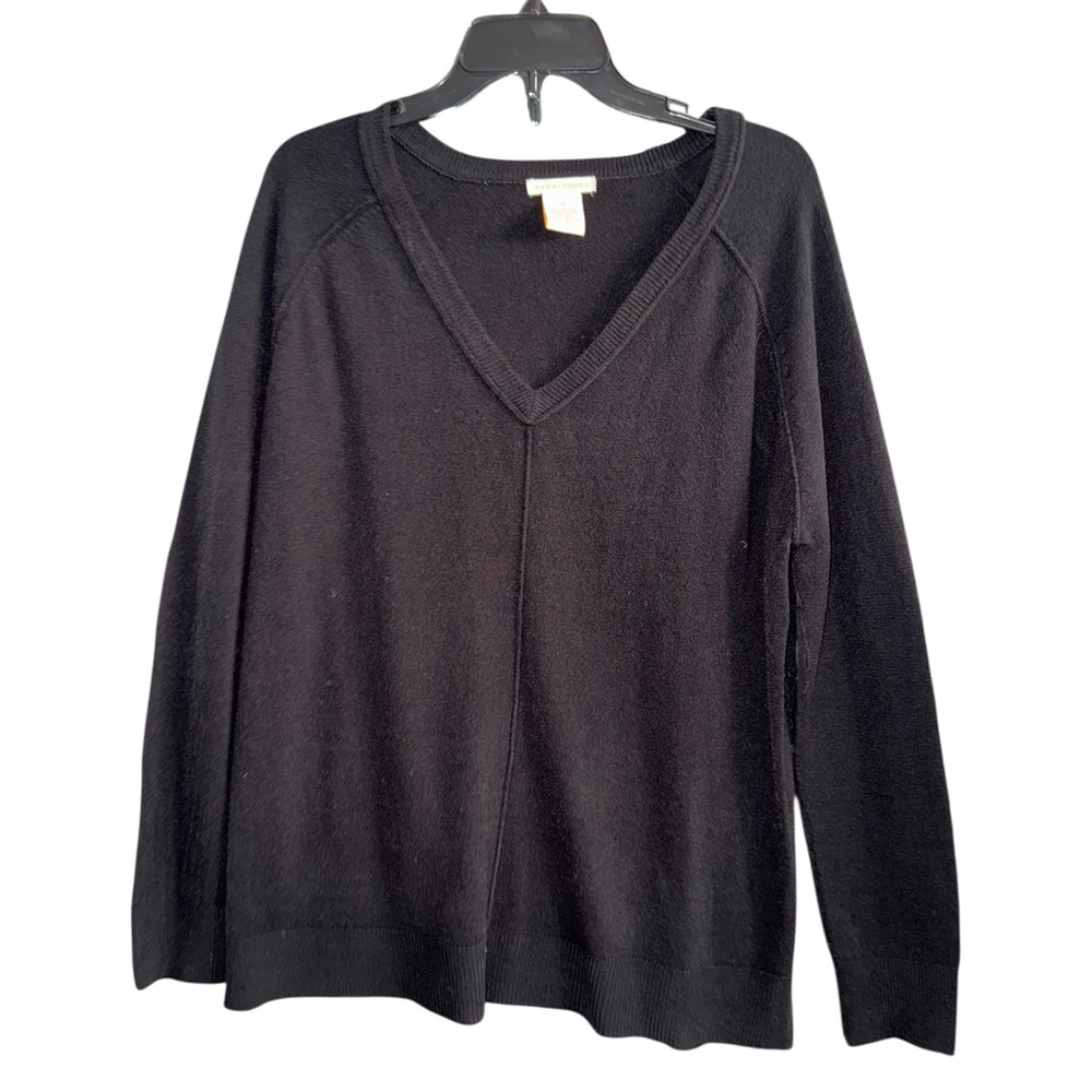 🔥3/$20🔥 Sweet Romeo Black Knit Top Size XL